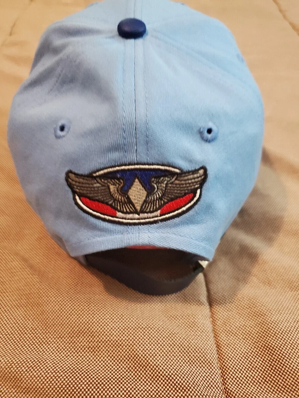 Air Force USAF Fifinella Wasp Unisex Light Blue Strapback Cap Hat